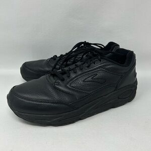 Brooks Addiction Walker Womens Walking Shoes Black Leather Sz 10.5 B